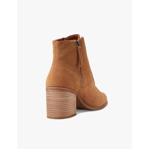 NEW TOMS women's evelyn lace up bootie in tan - Picture 3 of 6